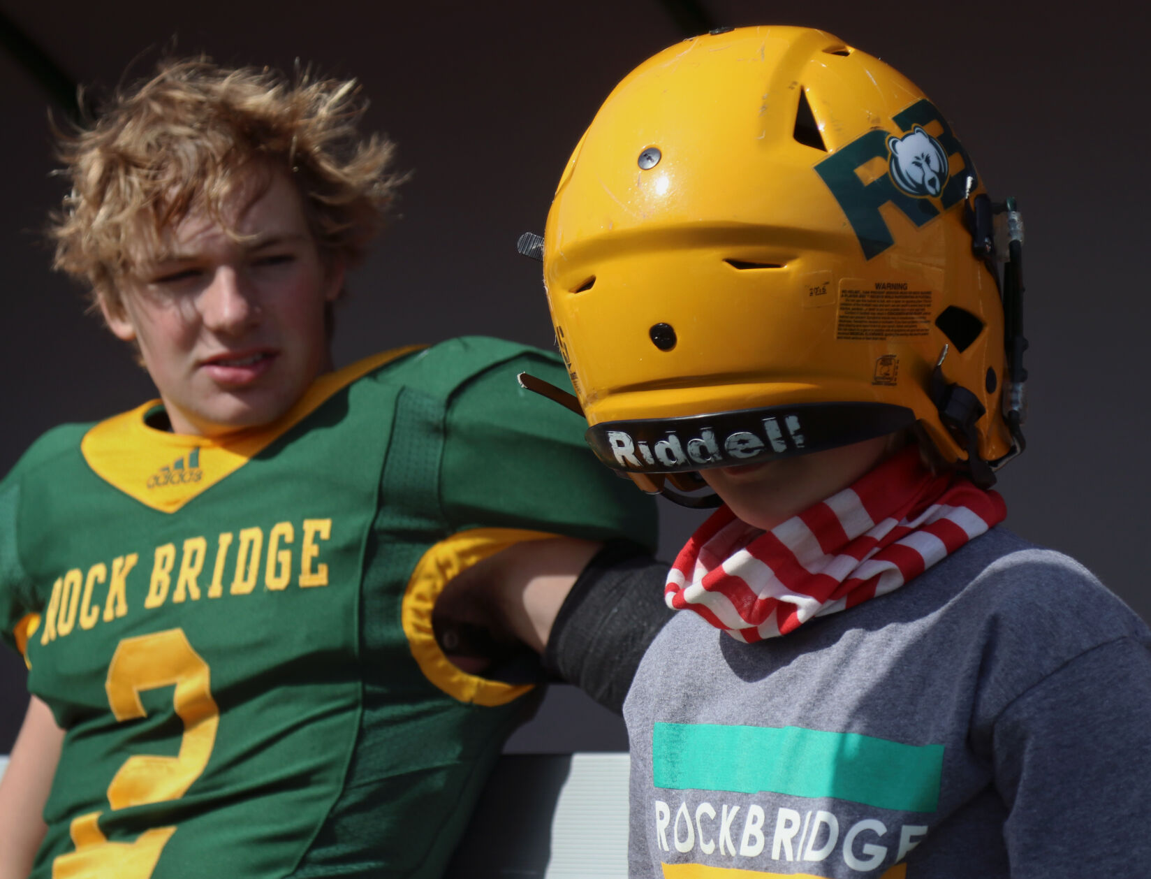 Rock Bridge High School junior Nate Norris watches his brother Reed